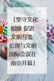 坚守文化根脉 促进文明互鉴 伦理与文明国际会议在南京开幕
